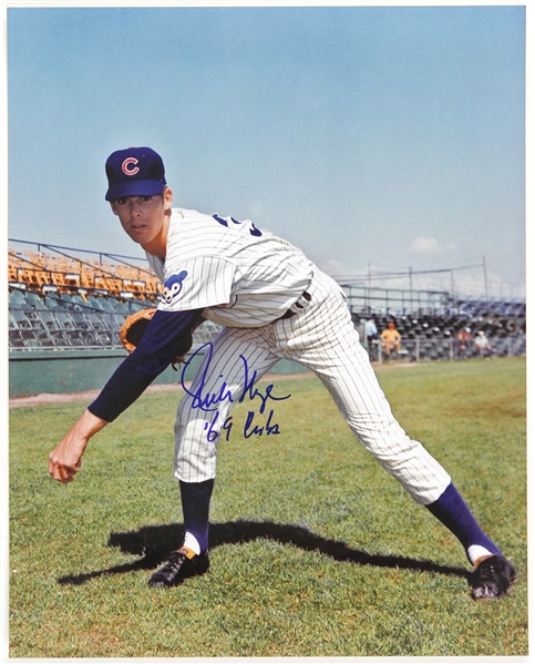 1966-1969 Rich Nye Chicago Cubs Signed 8"x 10" Photo (MEARS LOA)