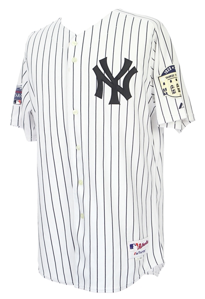 2008 Andy Pettitte New York Yankees Home Jersey (MEARS A5)