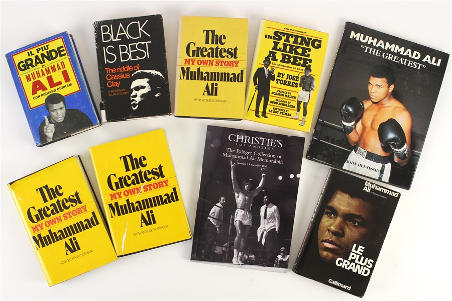 1960s-1990s Muhammad Ali Books (Lot of 9)