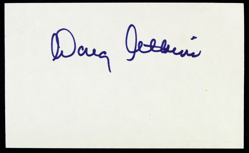 1955-1966 Doug Atkins Chicago Bears Signed 3"x 5" Index Card (JSA)