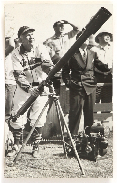 1949 Tris Speaker Cleveland Indians Original 4"x 6" Photo