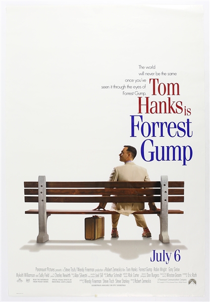 1994 Forrest Gump 27"x 41" Film Poster 