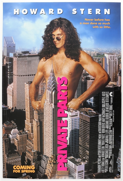 1997 Howard Stern Private Parts 27"x 40" Film Poster 