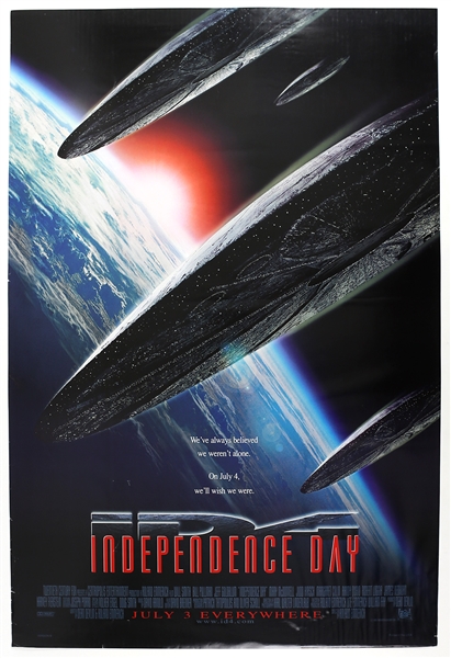 1996 Independence Day 27"x 41" Film Poster 