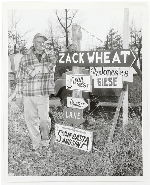 1959 Zack Wheat Philadelphia Athletics Original 8"x 10" Photo