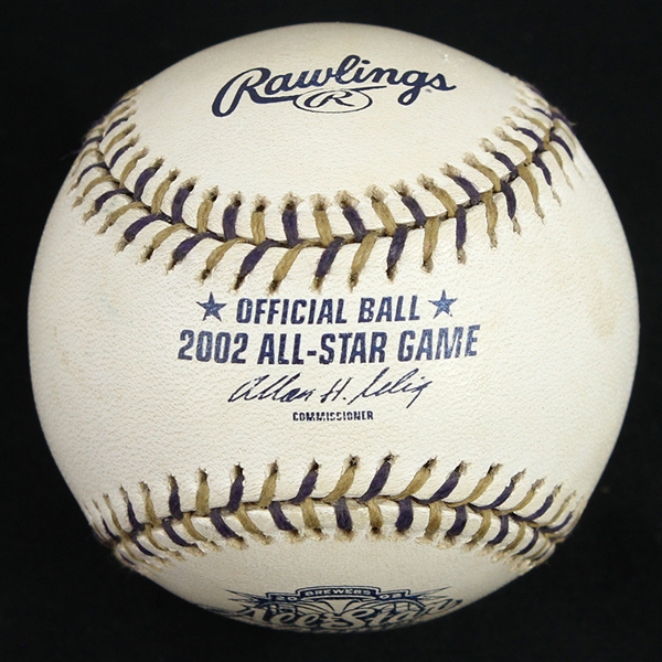 2002 MLB All Star Game Game Used OMLB Baseball (MEARS LOA)