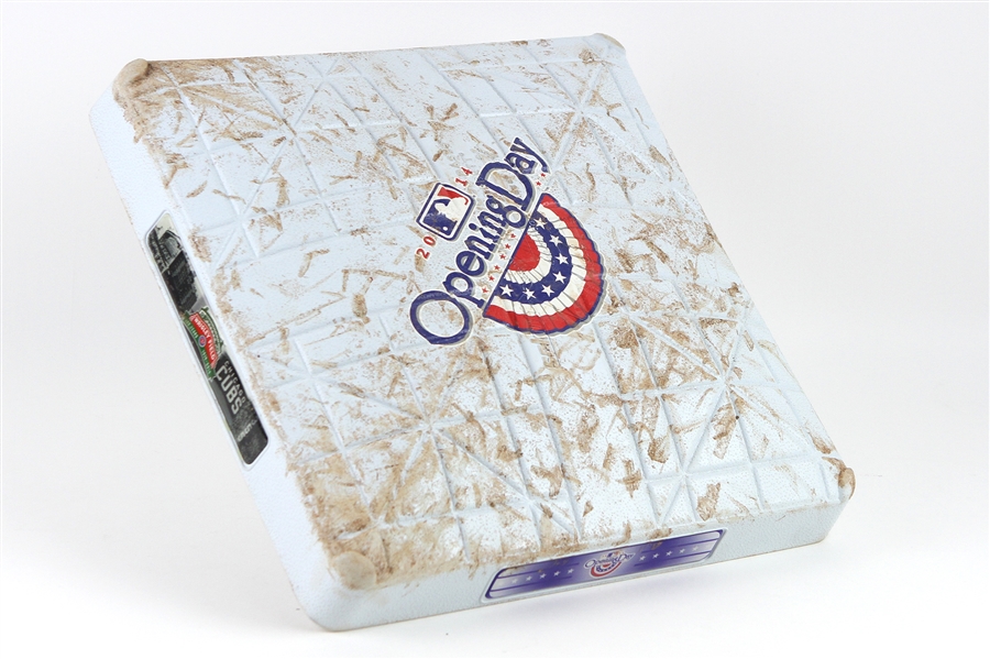 2014 Wrigley Field 100th Anniversary Game-Used Opening Day Base w/ MLB Authenticaton (MEARS LOA)