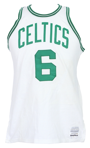 1979-85 Bill Russell Boston Celtics Signed Post Career Home Jersey (MEARS LOA/JSA)