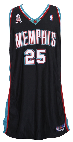 2001-02 Nick Anderson Memphis Grizzlies Game Worn Road Jersey (MEARS LOA)