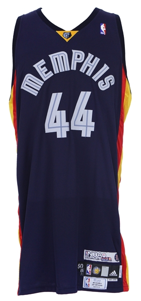 2007 (October 11) Andre Brown Memphis Grizzlies Game Worn NBA Europe Live Tour Jersey (MEARS LOA/MeiGray)