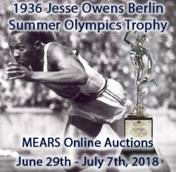 1936 Jesse Owens Berlin Summer Olympics 10.5" Trophy Presented by The Chicago Defender