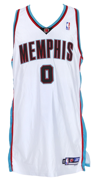 2002-03 Drew Gooden Memphis Grizzlies Game Worn Home Jersey (MEARS LOA) Rookie Season
