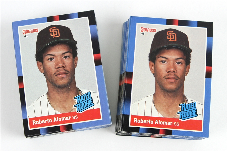 1988 Roberto Alomar San Diego Padres Donruss Rookie Cards (100)