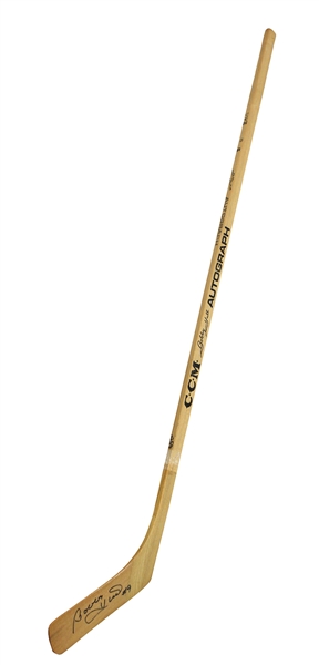 1960s-1970s Bobby Hull Chicago Blackhawks Endorsed CCM Store Model Signed Hockey Stick (JSA)
