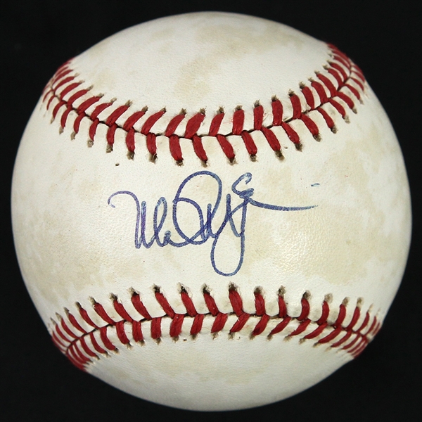 1986-89 Mark McGwire Oakland Athletics Signed OAL Brown Baseball (JSA)
