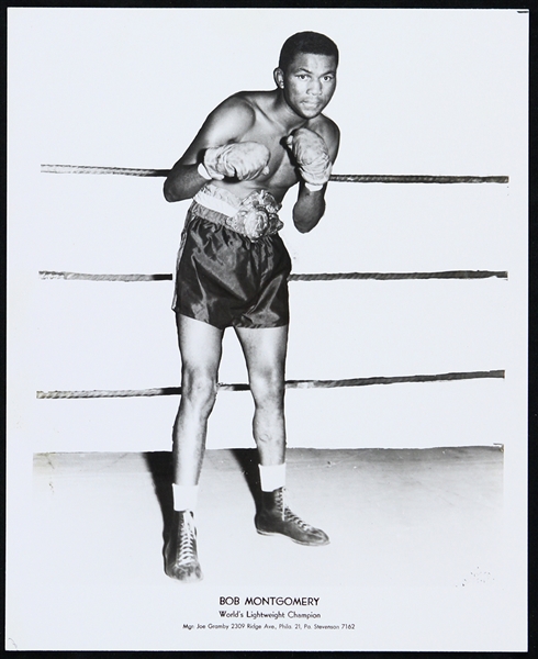 1943-1944 Bob Montgomery World Lightweight Champion 8"x 10" Photo 