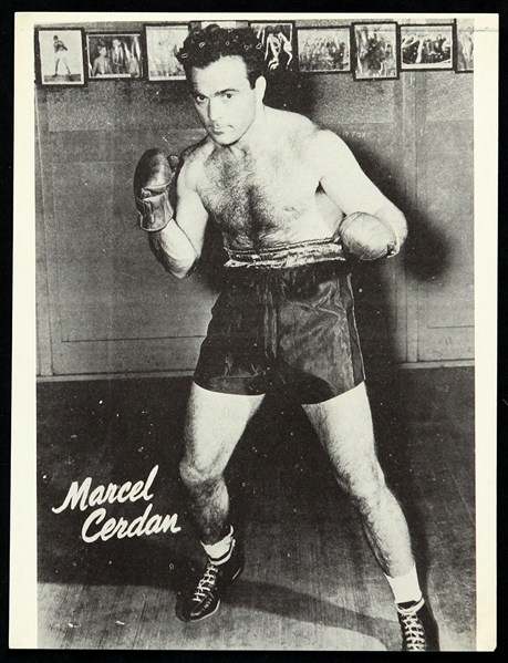 1934-1949 Marcel Cerdan French Pied-Noir Boxer 7"x 9" Picture Pack Insert