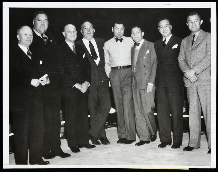 1933 All-Star Boxing "Old Timers" Including Jack Dempsey, Jim Jeffries and more 7"x 9" Photo 