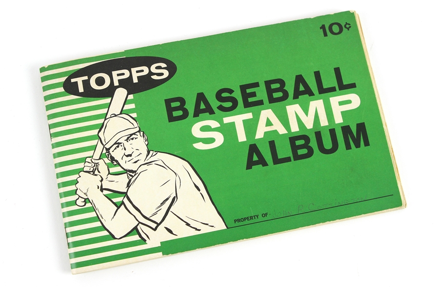 1961 Topps Baseball Stamp Album Including Don Drysdale, Warren Spahn, Al Kaline, and more