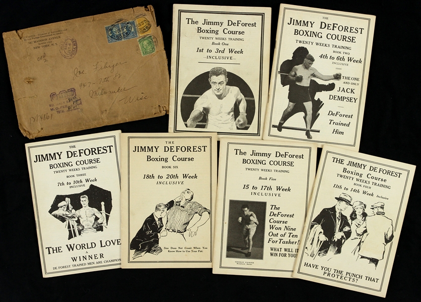1929 Jimmy De Forest Boxing Course Books 1-6