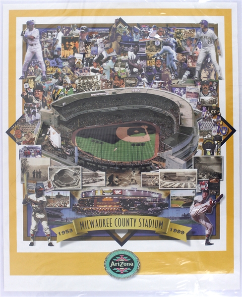 1953-1999 Milwaukee County Stadium 22"x 27" Posters (Lot of 250+)