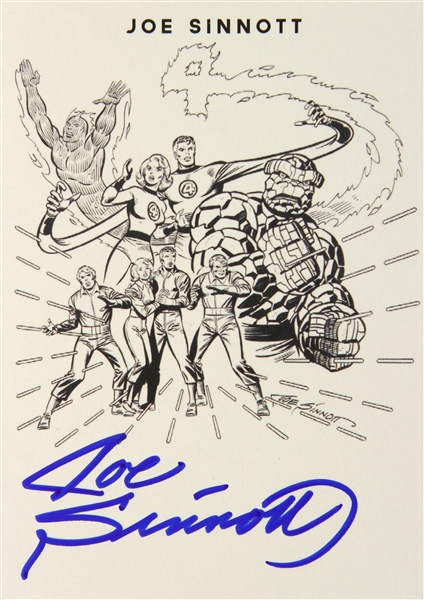 Joe Sinnott American Comic Artist Signed LE Trading Card (JSA)