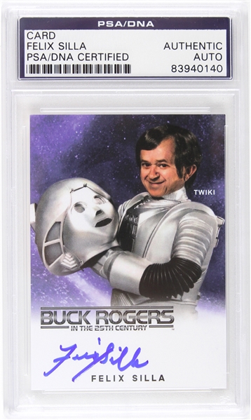 1979-1981 Felix Silla “Twiki” Buck Rogers Signed LE Trading Card (PSA/DNA Slabbed)