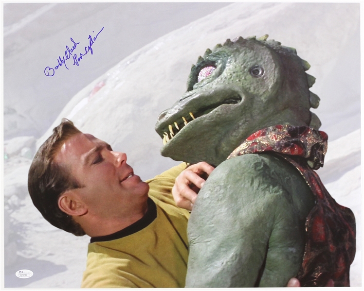 1967 Bobby Clark “The Gorn” Star Trek TOS Signed LE 16x20 Color Photo (JSA)