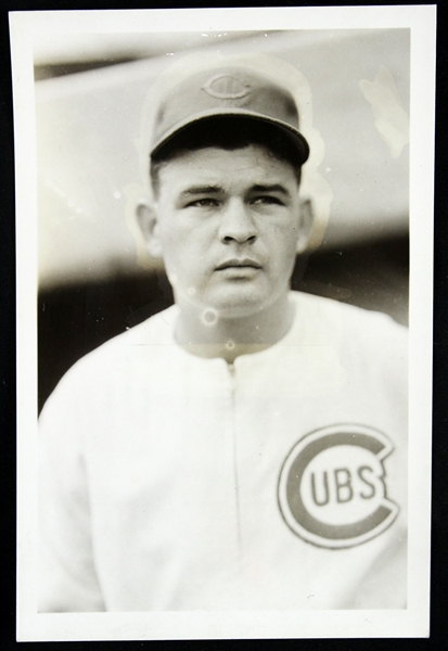 1942-1945 Paul Gillespie Chicago Cubs Original 4"x 6" Photo