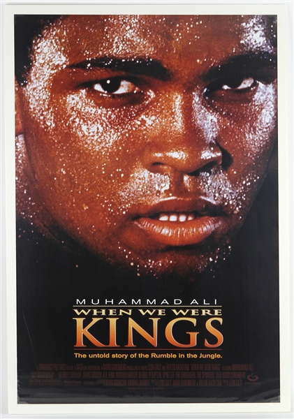 1996 Muhammad Ali "When We Were Kings" 27"x 40" Film Poster 
