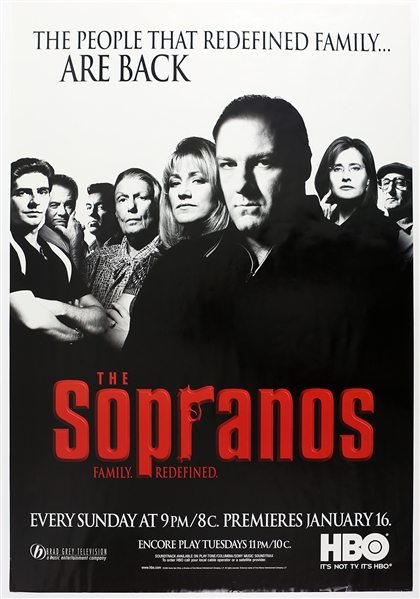 2000 The Sopranos "Family Redefined" 27"x 40" Series Poster