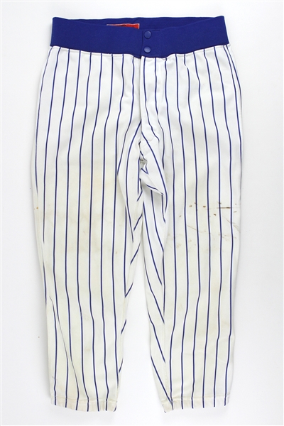 1987 Shawon Dunston Chicago Cubs Game Worn Home Uniform Pants (MEARS LOA)