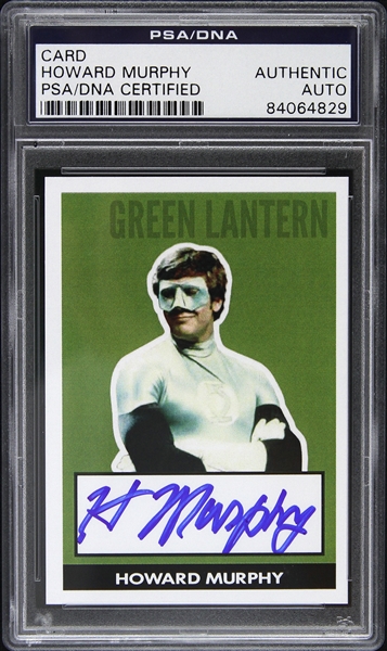 1979 Howard Murphy Green Lantern Legends of the Super Heroes Signed Trading Card (PSA/DNA Slabbed)
