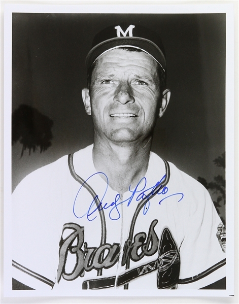 1953-1959 Andy Pafko Milwaukee Braves Signed 8"x 10" Photo *JSA*