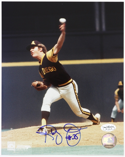 1973-80 Randy Jones San Diego Padres  Autographed 8x10 Color Photo *JSA*