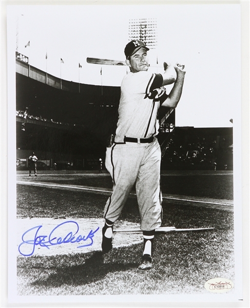 1953-1962 Joe Adcock Milwaukee Braves Signed 8"x 10" Photo *JSA*