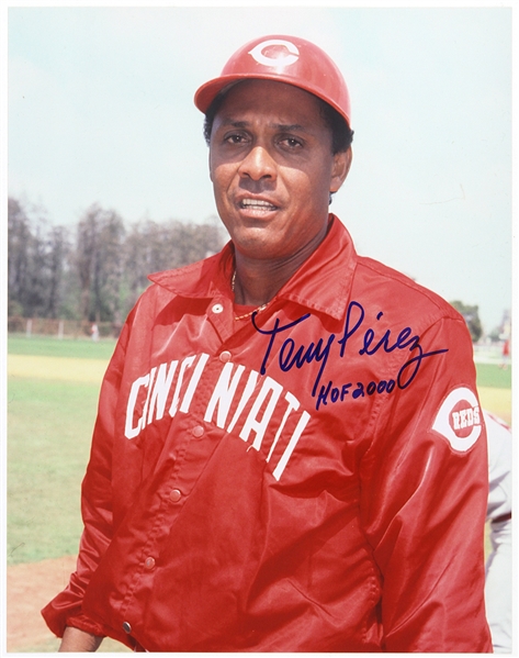 1964-1976 Tony Perez Cincinnati Reds Signed 11"x 14" Photo (JSA)