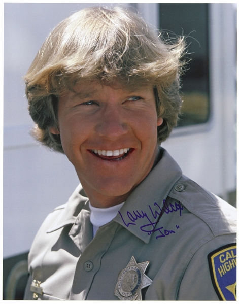 1977-1983 Larry Wilcox CHIPS Signed 11"x 14" Color Photo (JSA)
