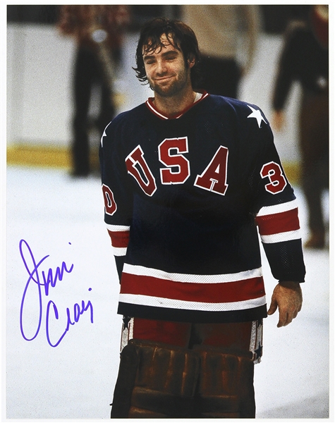 1980 Jim Craig Winter Olympics Signed 11"x 14" Photo (JSA)
