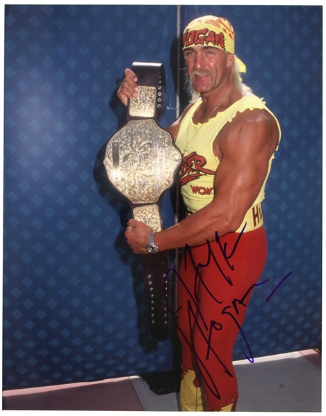 1980s-2000s Hulk Hogan World Wrestling Federation Signed 11"x 14" Photo (JSA)