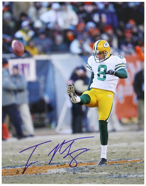 2010-2015 Tim Masthay Green Bay Packers Signed 11"x 14" Photo (JSA)