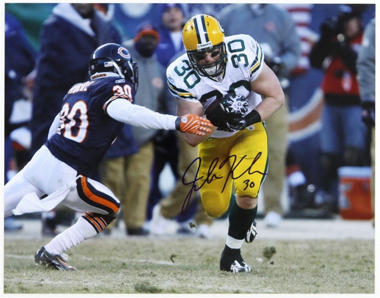 2007-2015 John Kuhn Green Bay Packers Signed 11"x 14" Photo (JSA)