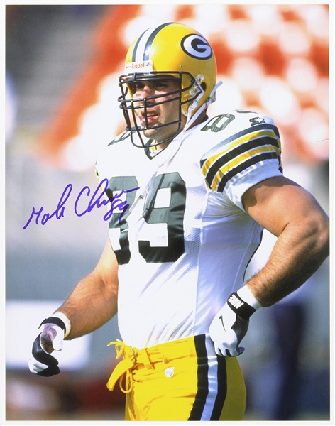 1992-1999 Mark Chmura Green Bay Packers Signed 11"x 14" Photo (JSA)