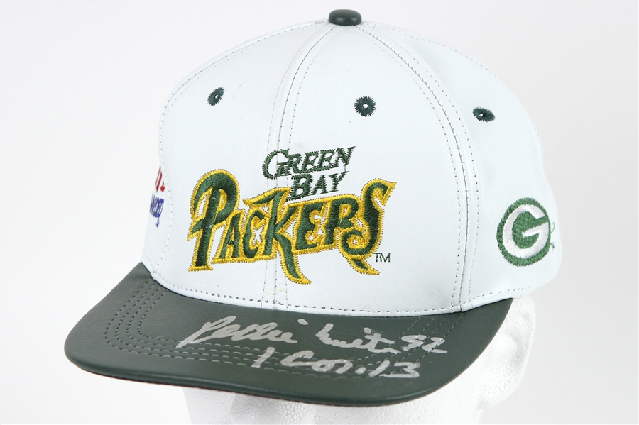 1990s Reggie White Green Bay Packers Signed NFL Branded Leather Cap (JSA)