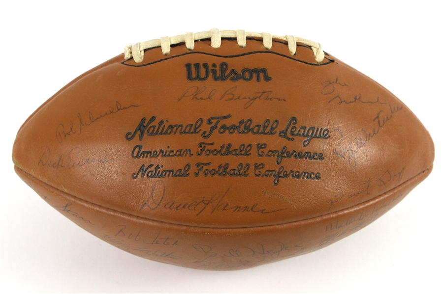 1970 Green Bay Packers Team Signed ONFL Rozelle Football w/ 46 Signatures Including Bart Starr, Ray Nitschke, Lionel Aldridge, Willie Wood, Dave Robinson & More (JSA)