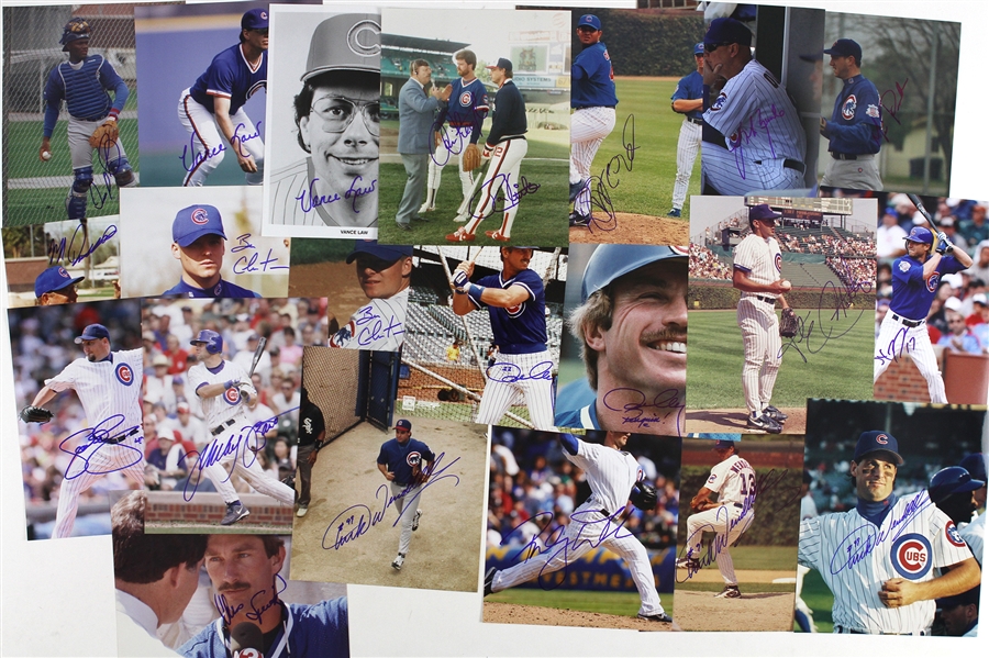1970s-2000s Chicago Cubs Signed 8”x 10” Photos Including Leon Durham, Goose Gossage, Bill Buckner and more (Lot of 95+)(JSA)