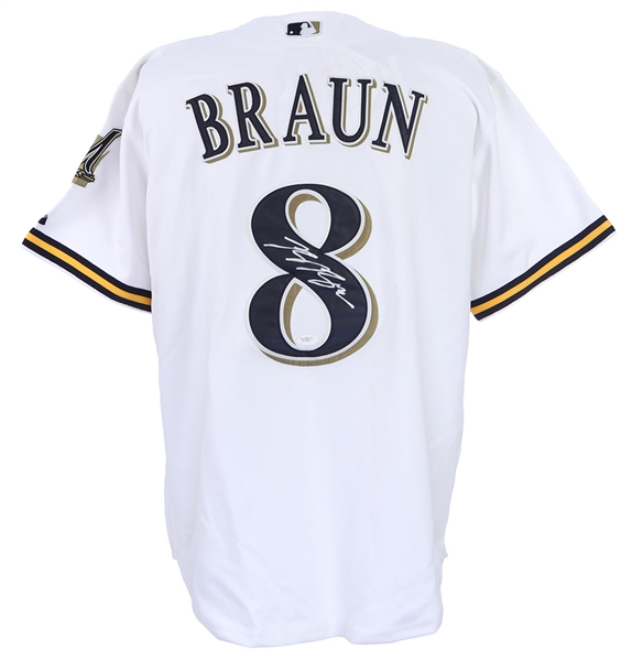 2008 Ryan Braun Milwaukee Brewers Signed Jersey (JSA Full Letter)