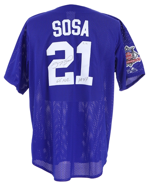 1999 Sammy Sosa Chicago Cubs Signed & Inscribed Jersey (JSA) 3/21