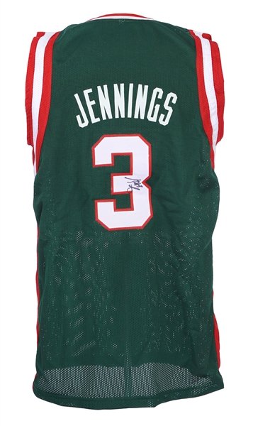 2000s Brandon Jennings Milwaukee Bucks Signed Jersey (JSA)