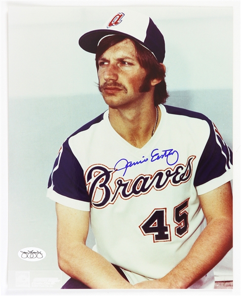 1981-1983 Jamie Easterly Milwaukee Brewers Signed 8"x 10" Photo *JSA*
